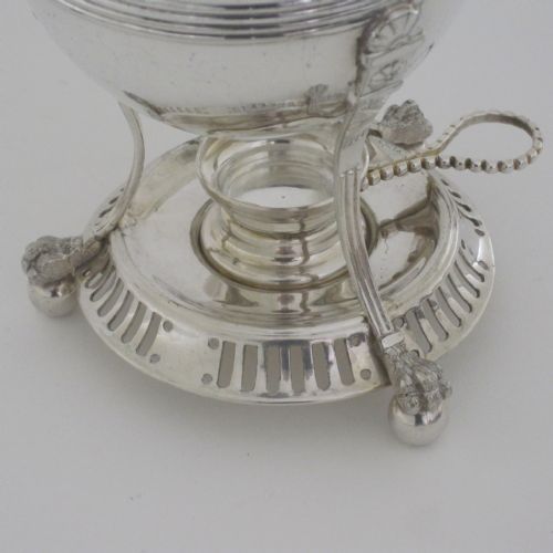 VICTORIAN WILLIAM HUTTON AND SON SILVER PLATED EGG CODDLER - ADDITIONAL PHOTO 1