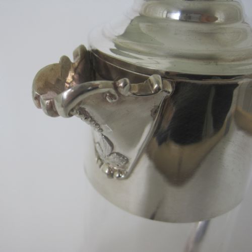 VICTORIAN SILVER PLATED CLARET JUG WITH A MYTHICAL WINGED DRAGON ON THE LID - ADDITIONAL PHOTO 4