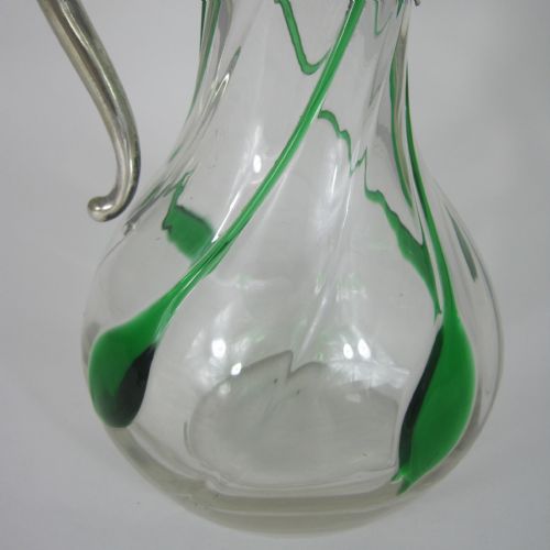 UNUSUAL ARTS AND CRAFTS STYLE JOHN GRINSELL SON SILVER PLATED CLARET JUG - ADDITIONAL PHOTO 2