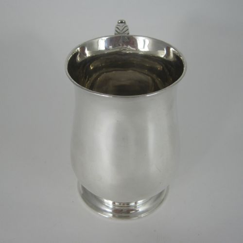 GOOD CONDITION GEORGE III 34 PINT SILVER MUG - ADDITIONAL PHOTO 2