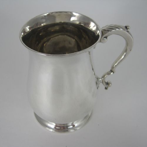 GOOD CONDITION GEORGE III 34 PINT SILVER MUG - ADDITIONAL PHOTO 4