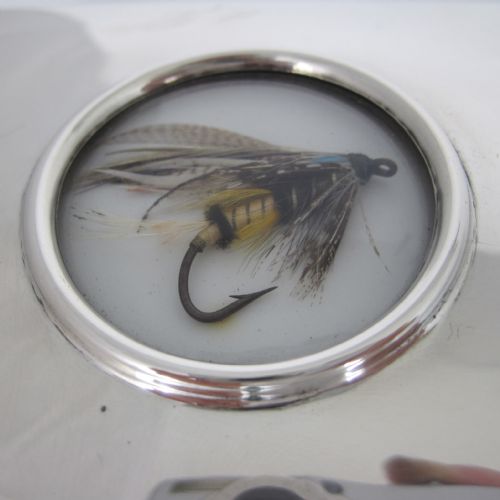 EDWARDIAN CHESTER SILVER BOX WITH FLY FISHING CARTOUCHE - ADDITIONAL PHOTO 3