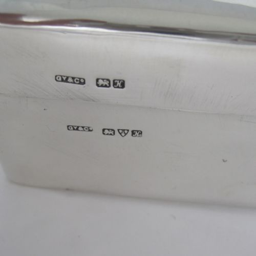 EDWARDIAN CHESTER SILVER BOX WITH FLY FISHING CARTOUCHE - ADDITIONAL PHOTO 5
