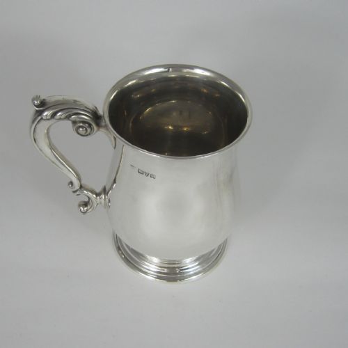 edwardian chester silver pint size mug - CATEGORY: ANTIQUE SILVER - DATED 1910