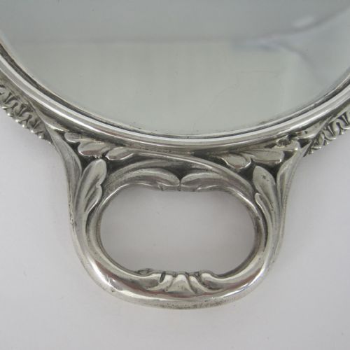 WILLIAM COMYNS VICTORIAN SILVER HAND MIRROR - ADDITIONAL PHOTO 4