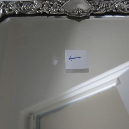LARGE DECORATIVE LATE VICTORIAN SILVER DRESSING TABLE MIRROR - ADDITIONAL PHOTO 7