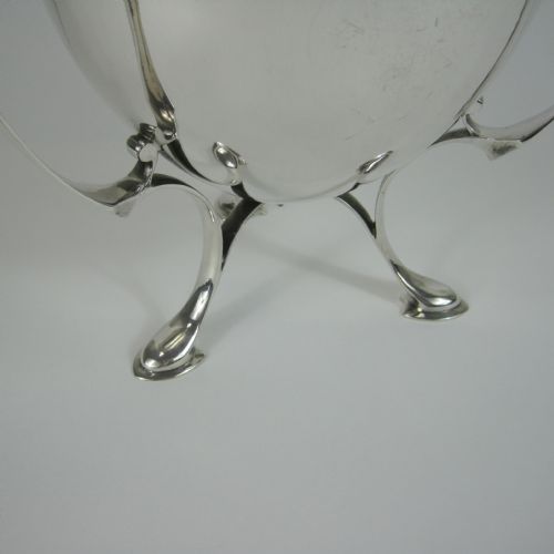 LARGE ART NOUVEAU STYLE SILVER LOVING CUP OR WINE COOLER - ADDITIONAL PHOTO 4