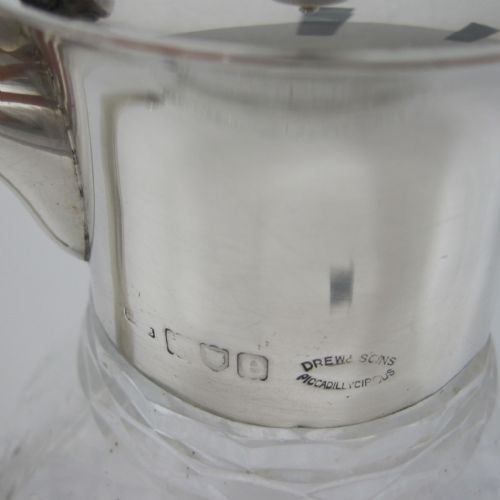 JOHN GRINSELL SON SILVER MOUNTED CLARET JUG - ADDITIONAL PHOTO 3