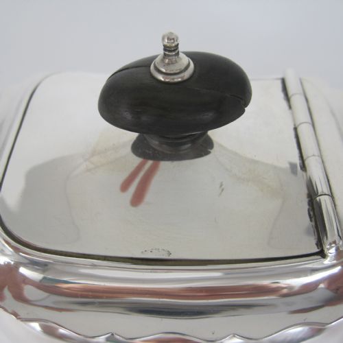 EDWARDIAN SILVER BACHELOR STYLE SILVER TEAPOT - ADDITIONAL PHOTO 5