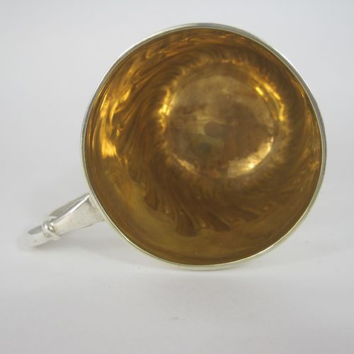 EDWARDIAN SILVER CHILDS CHRISTENING MUG WITH SPIRAL FLUTED CHASED BODY - ADDITIONAL PHOTO 4
