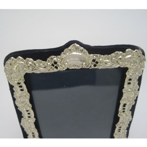 DECORATIVE LATE VICTORIAN RECTANGULAR SILVER PHOTO FRAME - ADDITIONAL PHOTO 1