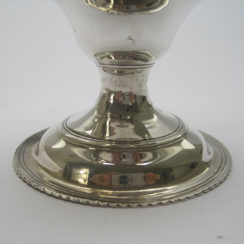 GEORGE III SILVER CREAM JUG IN AN INVERTED PEAR SHAPE - ADDITIONAL PHOTO 5