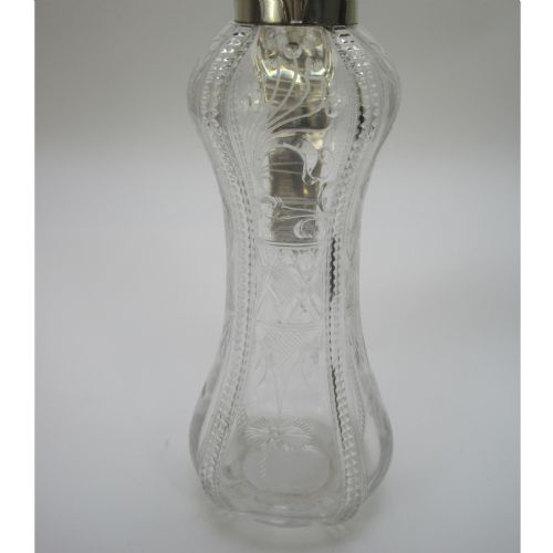 ELEGANT ART NOUVEAU STYLE SILVER MAPPIN WEBB CLARET JUG - ADDITIONAL PHOTO 5