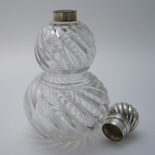 UNUSUAL DESIGN VICTORIAN SAMPSON MORDAN CO SILVER PERFUME BOTTLE - ADDITIONAL PHOTO 2