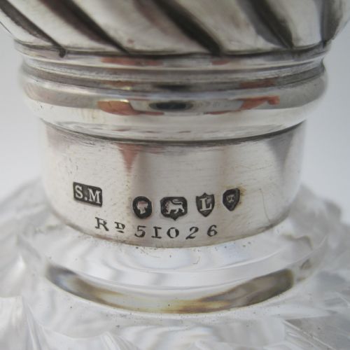 UNUSUAL DESIGN VICTORIAN SAMPSON MORDAN CO SILVER PERFUME BOTTLE - ADDITIONAL PHOTO 4