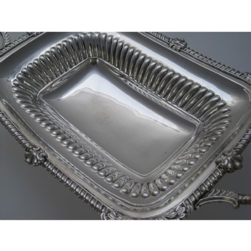 ELEGANT GEORGIAN OLD SHEFFIELD PLATE BREAD BASKET - ADDITIONAL PHOTO 3