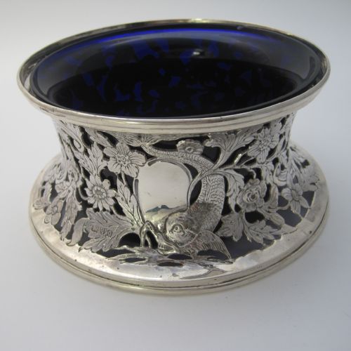 nathan hayes late victorian chester silver potato or dish ring - CATEGORY: ANTIQUE SILVER - DATED 1890