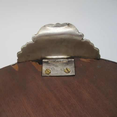 IMPRESSIVE OLD SHEFFIELD PLATE CIRCULAR MIRROR PLATEAU OR CAKE STAND - ADDITIONAL PHOTO 6