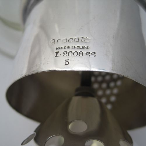 UNUSUAL JAMES DIXON SON GLASS AND SILVER PLATE COCKTAIL SHAKER - ADDITIONAL PHOTO 5