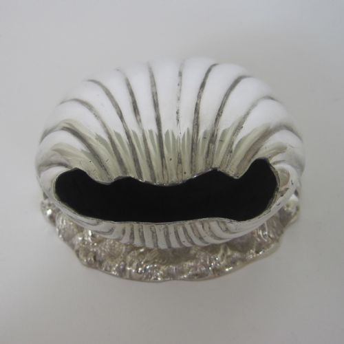 VICTORIAN CLAM SHAPE SILVER PLATED SPOON WARMER - ADDITIONAL PHOTO 3