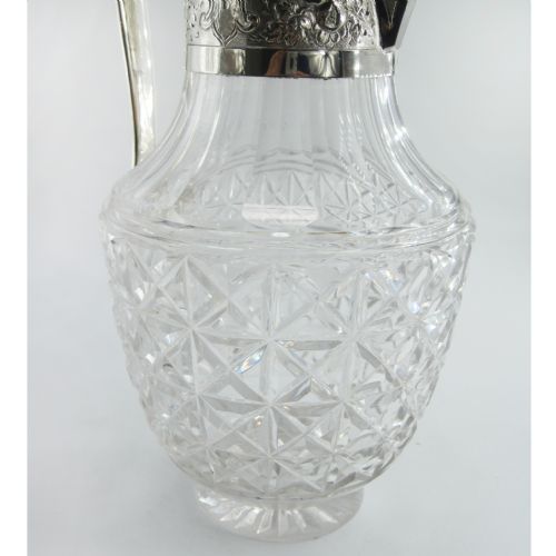 HUKIN HEATH SILVER PLATED CLARET JUG WITH FLORAL MOUNT - ADDITIONAL PHOTO 4