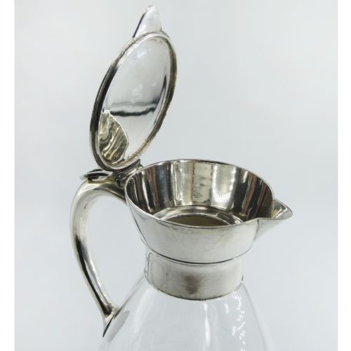 STYLISH VICTORIAN MARTIN HALL CO SILVER PLATED CLARET JUG - ADDITIONAL PHOTO 1