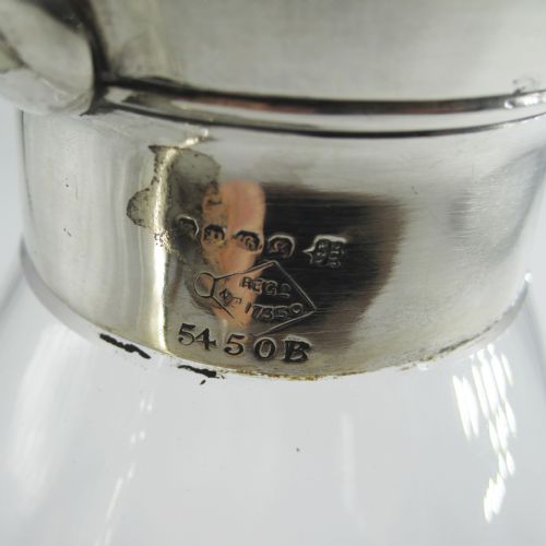 STYLISH VICTORIAN MARTIN HALL CO SILVER PLATED CLARET JUG - ADDITIONAL PHOTO 2