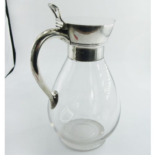 STYLISH VICTORIAN MARTIN HALL CO SILVER PLATED CLARET JUG - ADDITIONAL PHOTO 4