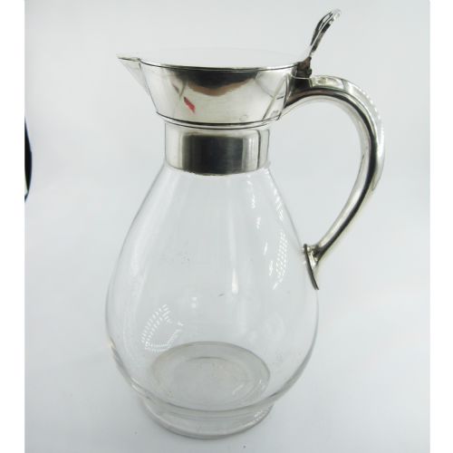 STYLISH VICTORIAN MARTIN HALL CO SILVER PLATED CLARET JUG - ADDITIONAL PHOTO 5