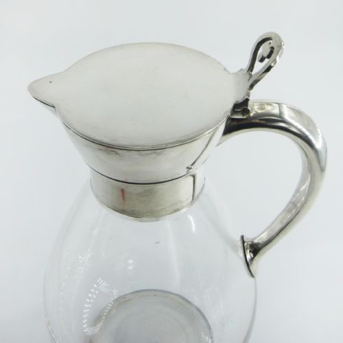 STYLISH VICTORIAN MARTIN HALL CO SILVER PLATED CLARET JUG - ADDITIONAL PHOTO 6
