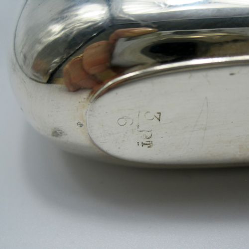 QUALITY SILVER PLATE AND LEATHER CROCODILE HIP FLASK - ADDITIONAL PHOTO 3