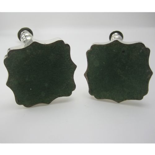 PAIR OF SILVER 33CM 13 TALL SABBATH CANDLESTICKS - ADDITIONAL PHOTO 5