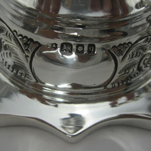 PAIR OF SILVER 33CM 13 TALL SABBATH CANDLESTICKS - ADDITIONAL PHOTO 6