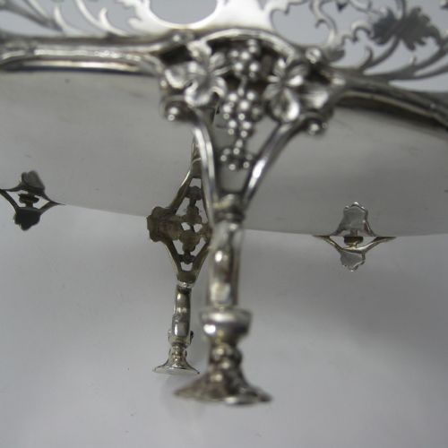 IMPRESSIVE ANTIQUE OVAL SILVER BOWL OR DISH - ADDITIONAL PHOTO 6