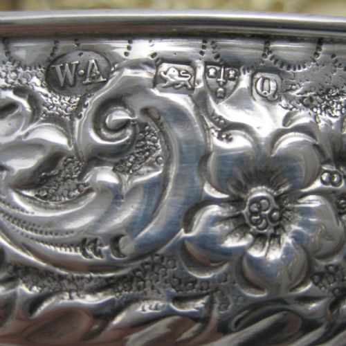 CHESTER SILVER VICTORIAN JEWELLERY OR TRINKET BOX - ADDITIONAL PHOTO 4