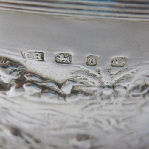 QUALITY LATE VICTORIAN OVAL SILVER TEA CADDY - ADDITIONAL PHOTO 6