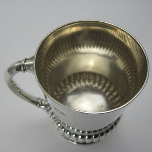 EDWARD BERNARD SILVER CHILDS MUG - ADDITIONAL PHOTO 2