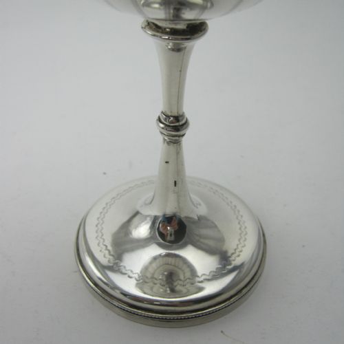 LATE VICTORIAN SILVER GOBLET - ADDITIONAL PHOTO 3