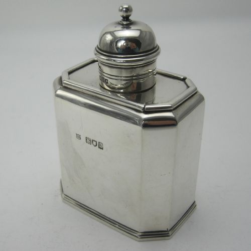 GOOD QUALITY GEORGE III STYLE SILVER TEA CADDY - ADDITIONAL PHOTO 2