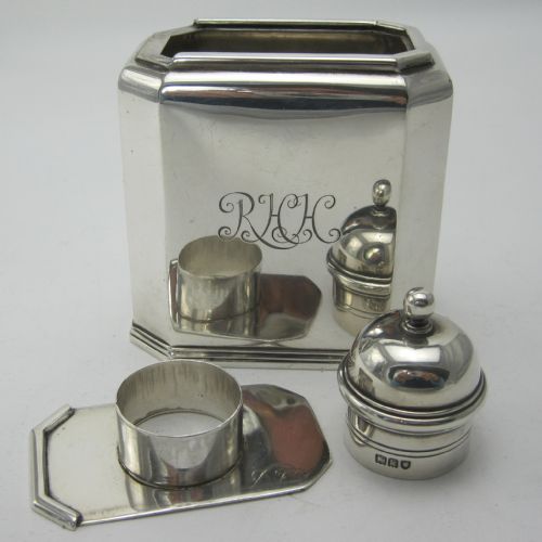 GOOD QUALITY GEORGE III STYLE SILVER TEA CADDY - ADDITIONAL PHOTO 3