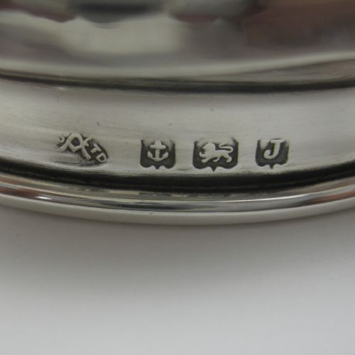SILVER AND DARK BLUE GILLOCHE ENAMEL DRESSING JAR - ADDITIONAL PHOTO 3