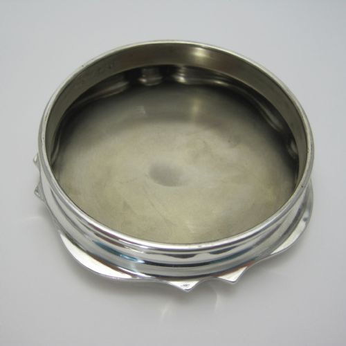 SILVER AND DARK BLUE GILLOCHE ENAMEL DRESSING JAR - ADDITIONAL PHOTO 4
