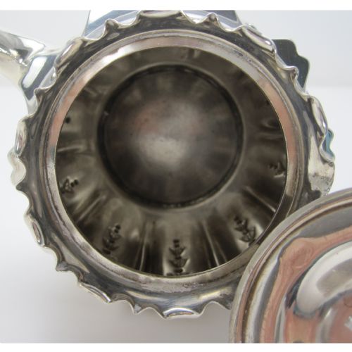 LATE VICTORIAN BACHELOR SIZE SILVER TEAPOT - ADDITIONAL PHOTO 5