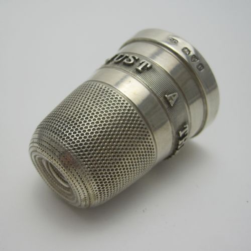 NOVELTY CHESTER SILVER THIMBLE MEASURE - ADDITIONAL PHOTO 2