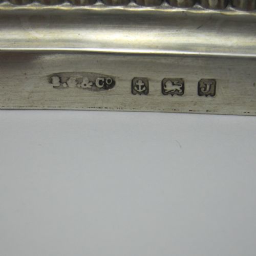 ENGLISH SILVER HANNUKAH LAMP WITH NINE OIL CAPITALS - ADDITIONAL PHOTO 4