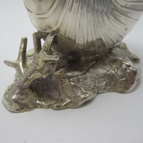 VICTORIAN SILVER PLATED NAUTILUS SHELL STYLE SPOON WARMER - ADDITIONAL PHOTO 1
