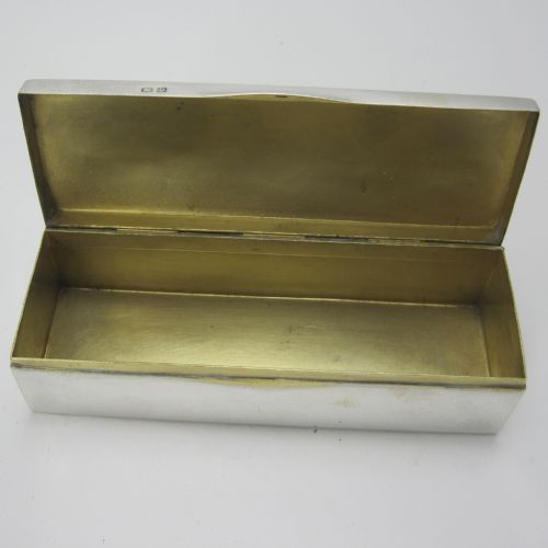 VERY GOOD QUALITY RECTANGULAR SILVER JEWELLERY OR TRINKET BOX - ADDITIONAL PHOTO 3