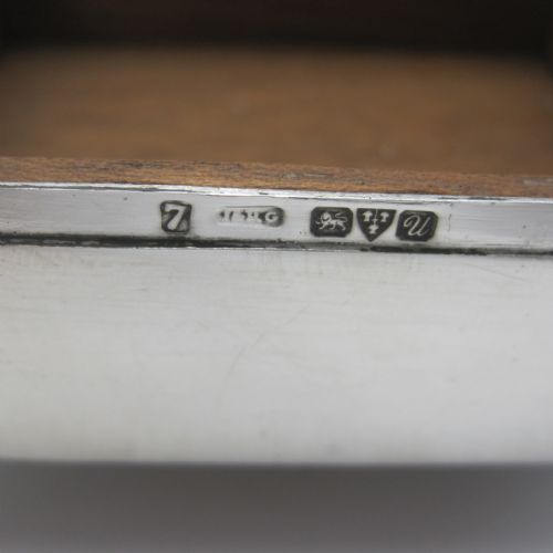 PLAIN SILVER CUSHION SHAPE CHESTER SILVER JEWELLERY OR TRINKET BOX - ADDITIONAL PHOTO 5