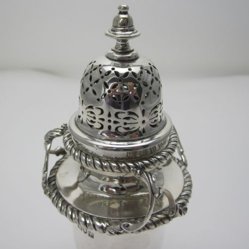 SUPERB QUALITY 13 TROY OUNCE SILVER SUGAR CASTER - ADDITIONAL PHOTO 2