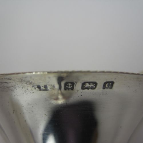 PAIR OF SILVER TRUMPET SHAPED FLOWER VASES - ADDITIONAL PHOTO 3
